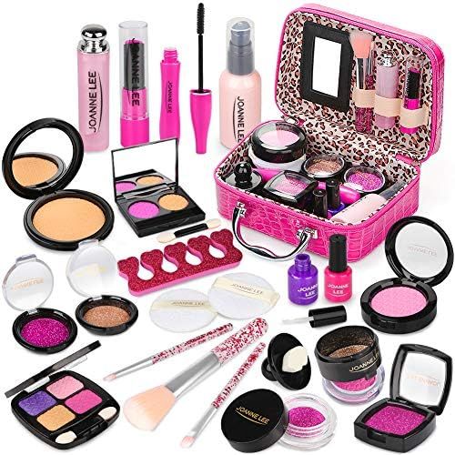Kids Pretend Makeup Kit for Girl - Pretend Play Beauty Set with Cosmetics Bag Fake Makeup Princes... | Amazon (CA)