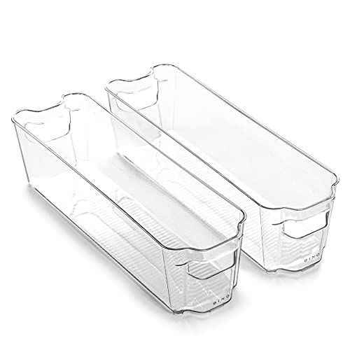 BINO | Stackable Plastic Storage Bins, Small - 2 Pack | The Stacker Collection | Multi-Use Organizer | Amazon (US)