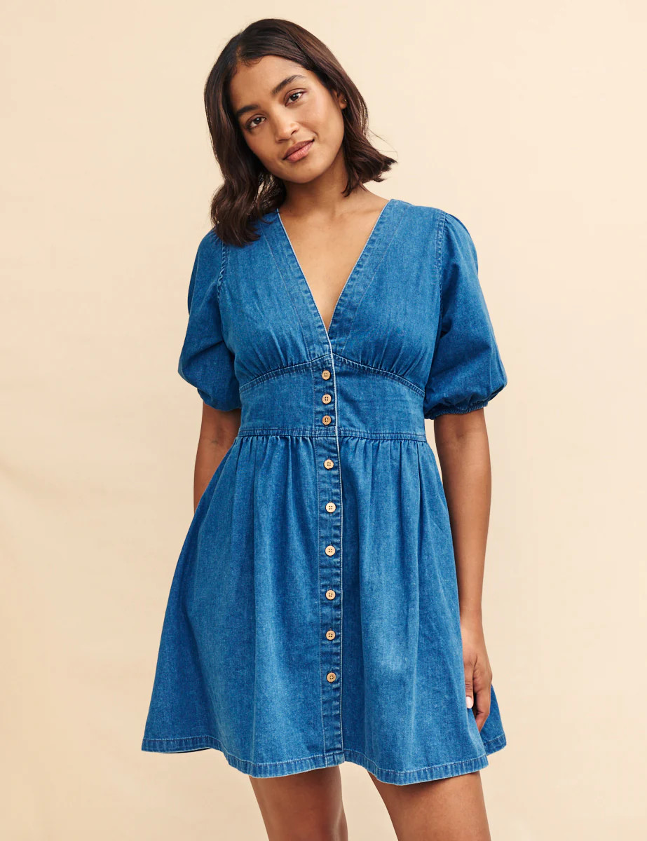 Blue Denim Starlight Mini Dress | Nobody's Child