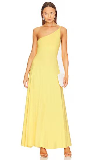 One Shoulder Dress | Yellow Wedding Guest Dress Yellow Formal Dress Yellow Summer Dress Outfit | Revolve Clothing (Global)
