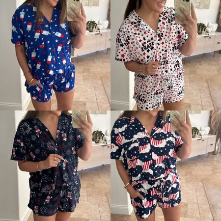 The absolute best, most patriotic pajamas from @walmart #walmartpartner Im wearing size large - size up if you want extra length!  Everything is @walmartfashion #walmartfashion