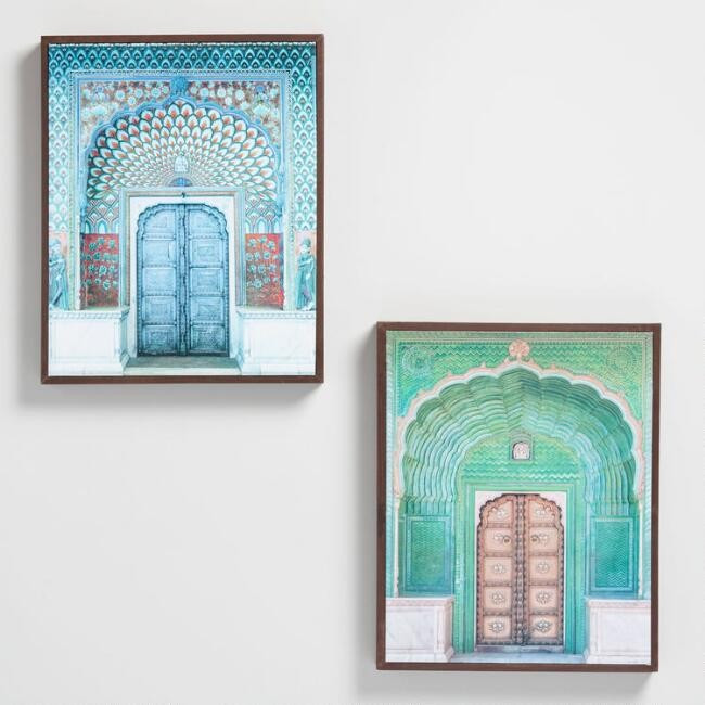 Doors Of India By Hakat Framed Canvas Wall Art Set Of 2 | World Market