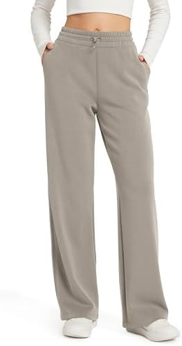 ODODOS Women's Modal Soft Wide Leg Pants with Pockets Adjustable Shockcord High Waist Casual Loun... | Amazon (US)