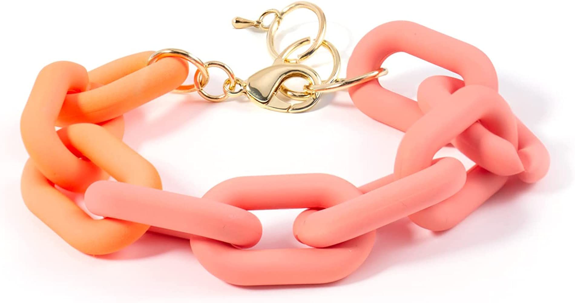 CONRAN KREMIX Resin Link Bracelet Trendy Bracelet Colorful Bracelet For Women And Beach Bracelets... | Amazon (US)