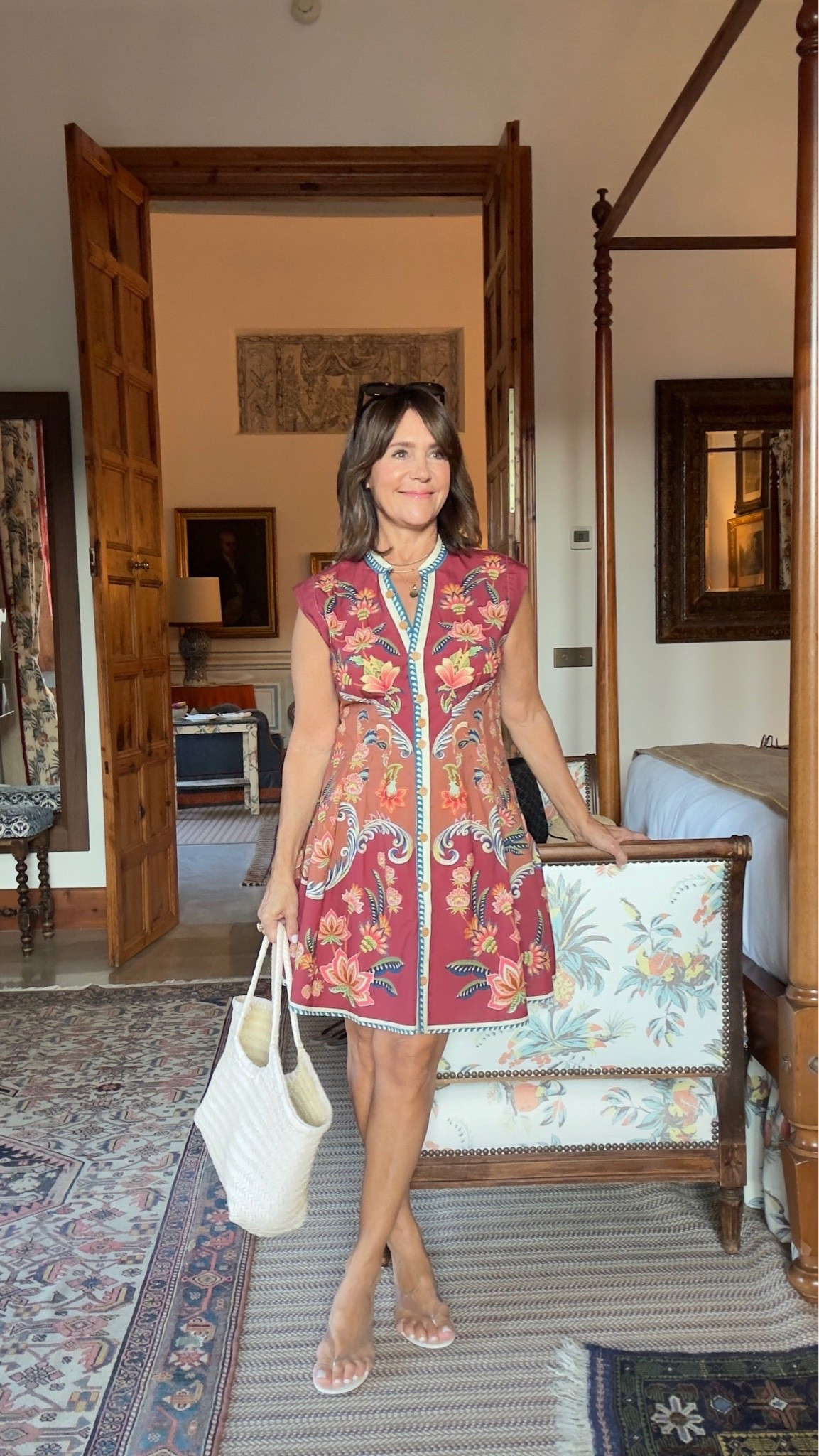 I’m in love with the color and details of this dress, and the fit is so flattering. Runs true to size. 

#LTKdayinmylife #LTKOver40 #LTKTravel