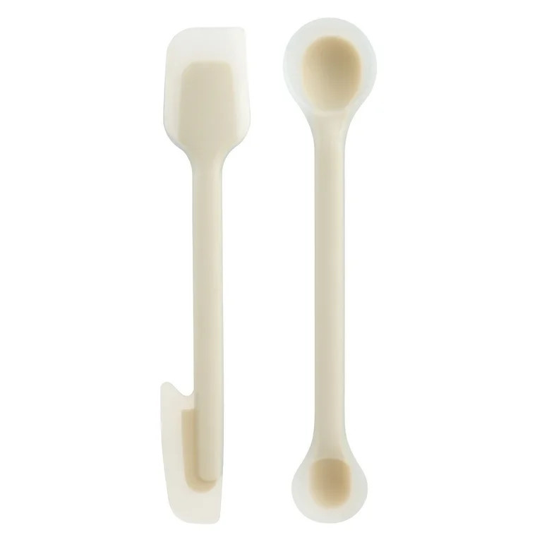 Mainstays Light Gray 2 Piece Mini Silicone Spreaders and Measuring Spoons | Walmart (US)