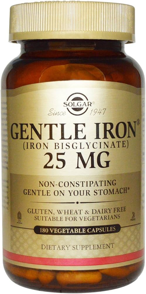 Solgar Gentle Iron - Ideal for Sensitive StomachsRed Blood Cell Supplement, , Non Constipating & ... | Amazon (US)