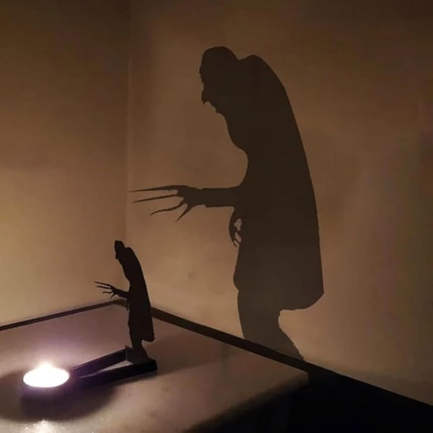 Halloween Candle Holder, Nosferatu Candle Shadow, Metal Decoration, Tealight Shadow Caster, Gothic Home Halloween Decoration (C-1PC) | Amazon (US)