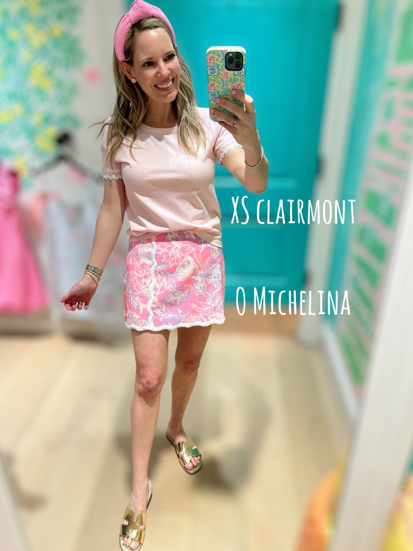 Sweet & Preppy in Pink
This classic Lilly Pulitzer look is giving all the spring and summer vibes!
I paired the XS Clairmont Tee with the 0 Michelina Skirt for an effortlessly polished outfit that works for brunch, shopping, or vacation strolls. The scalloped detailing on both the top and skirt adds the perfect girly touch!

Outfit details:
• Top: XS Clairmont Tee – soft pink with scalloped sleeves
• Skirt: 0 Michelina Skirt – signature Lilly print with white scallop hem
• Shoes: Gold metallic slides
• Headband: Pink knotted

This look is:
• Bump-friendly
• Mom-appropriate
• Petite-approved (I’m 5’3”)
• Perfect for spring & resort wear

Styling Tip: Tuck the tee in slightly at the front for a flattering silhouette!

Shop this look on my LTK and use code ASHLEYBA for 10% off Melinda Maria jewelry!

#LillyPulitzer #LillyLove #LillyOutfit #PreppyStyle #SpringStyle #LTKSpring #LTKPetite #ResortStyle #MomStyle #ClairmontTop #MichelinaSkirt #LTKUnder100 #PastelOutfit #OOTD

#LTKFindsUnder50 #LTKOver40 #LTKFindsUnder100