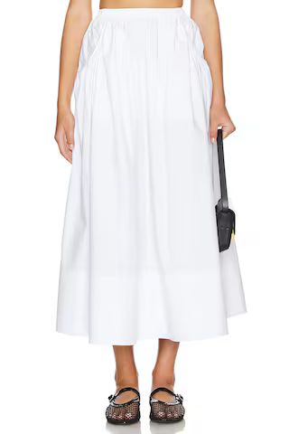L'Academie by Marianna Arman Midi Skirt in White from Revolve.com | Revolve Clothing (Global)