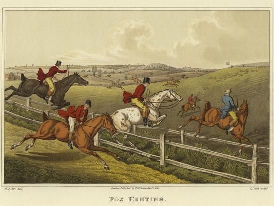 'Fox Hunting' Giclee Print - Henry Thomas Alken | Art.com | Art.com