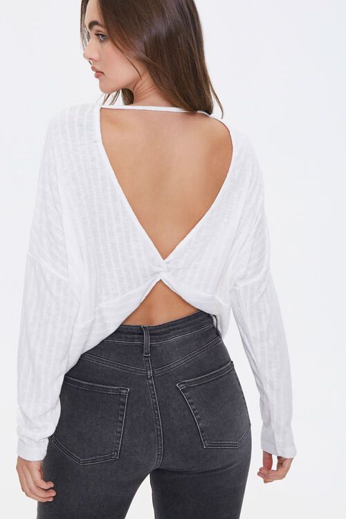 Ribbed Twist-Back Sweater | Forever 21 (US)