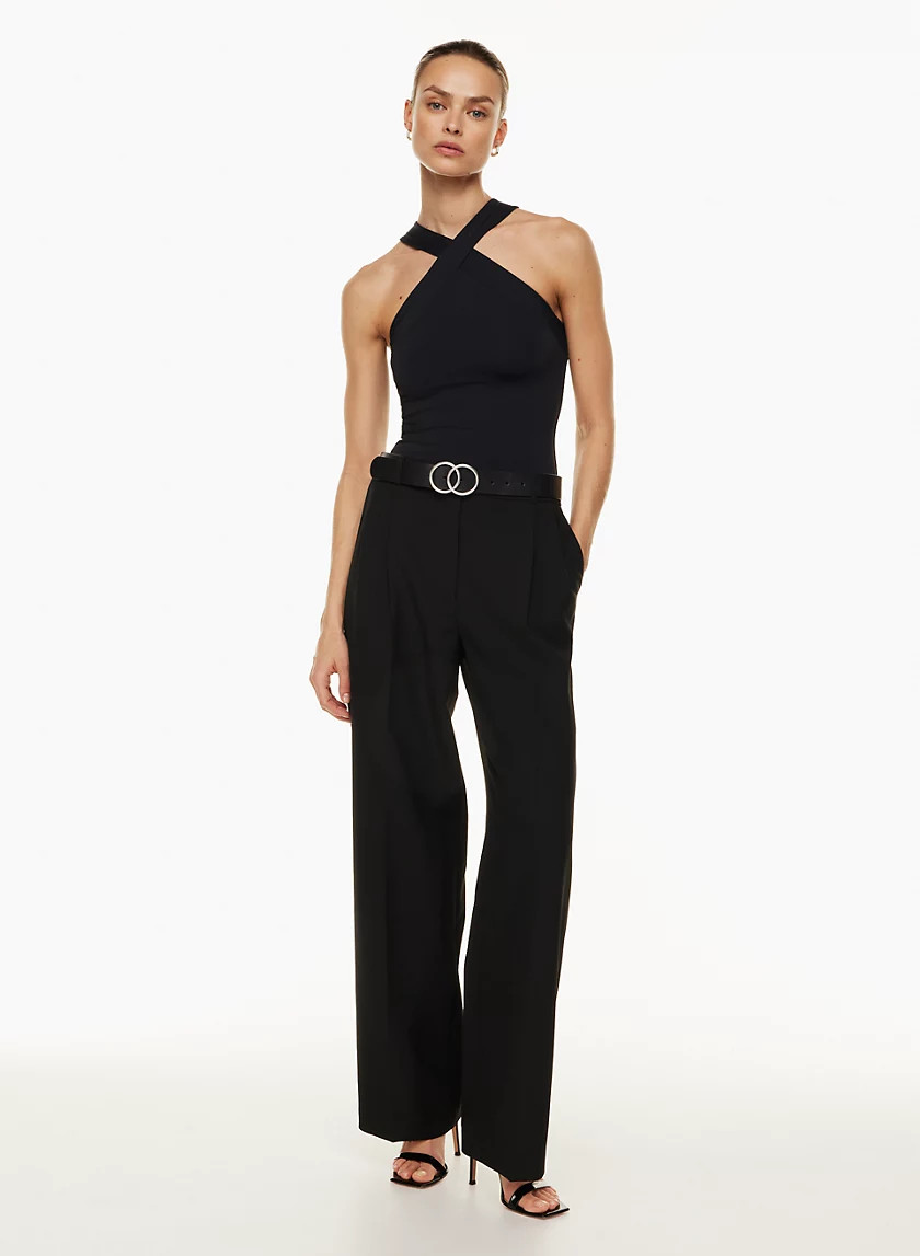 DOUBLE RING LEATHER BELT | Aritzia