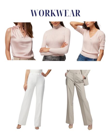 Love wide leg Luna pants - one of my favorite pants. 
I have the reg length but could go with short if You wanted to wear flats instead of heels. 
#workwear #40+style 

#LTKunder50 #LTKworkwear #LTKover40