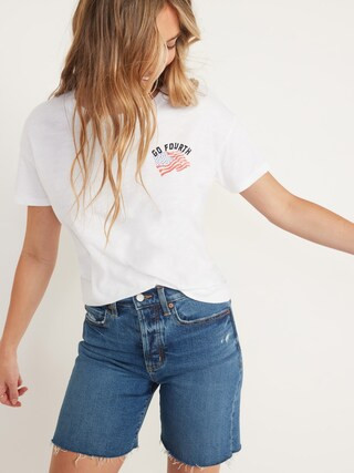 Loose Americana Graphic Easy Tee for Women | Old Navy (US)
