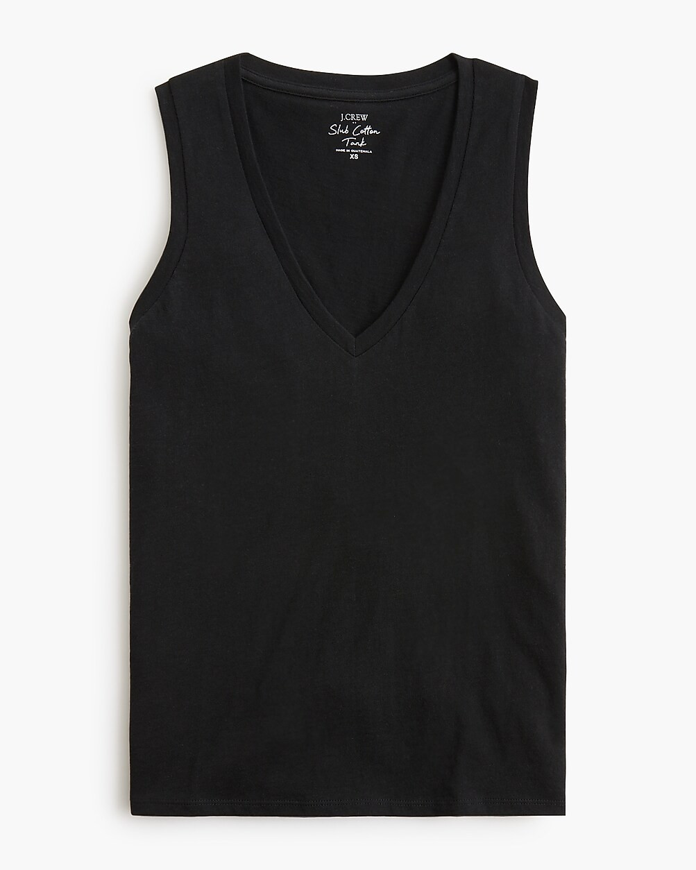 Slub cotton V-neck tank top | J.Crew Factory