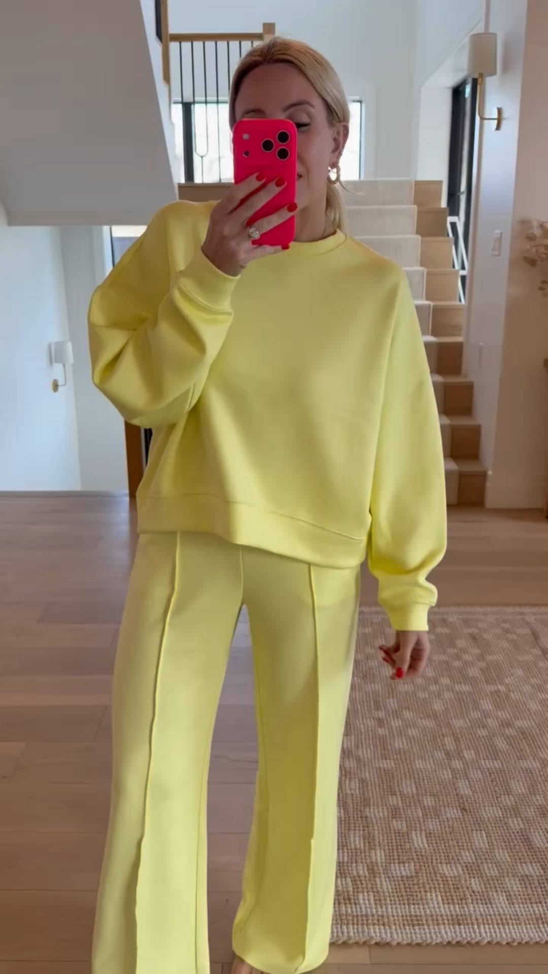This viral set was brought back in this bright yellow! I did a size small in the bottoms and large in the top (could have done a m). BUT they are both on sale for $12 a piece!! 

#LTKgrwm #LTKmomlife #LTKootd