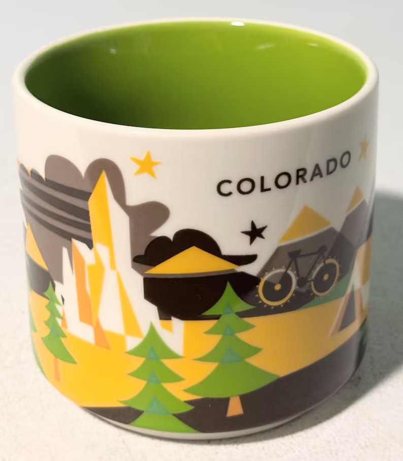 2013 Starbucks You Are Here COLORADO Collector Series Coffee Mug Cup 14oz | Etsy (US)