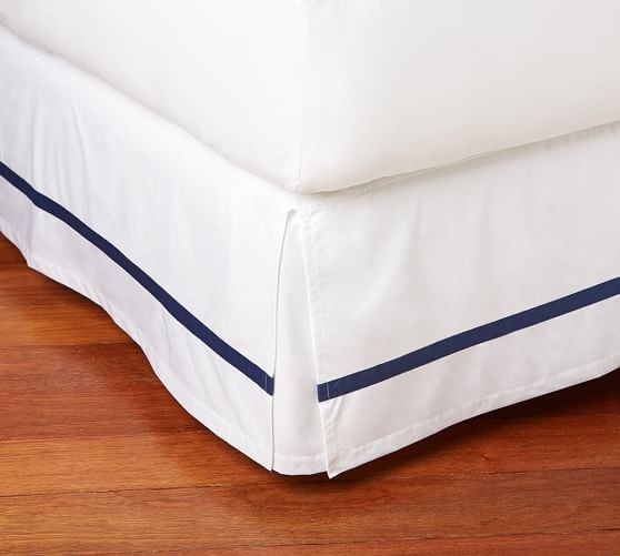 Morgan Organic Bed Skirt | Pottery Barn (US)