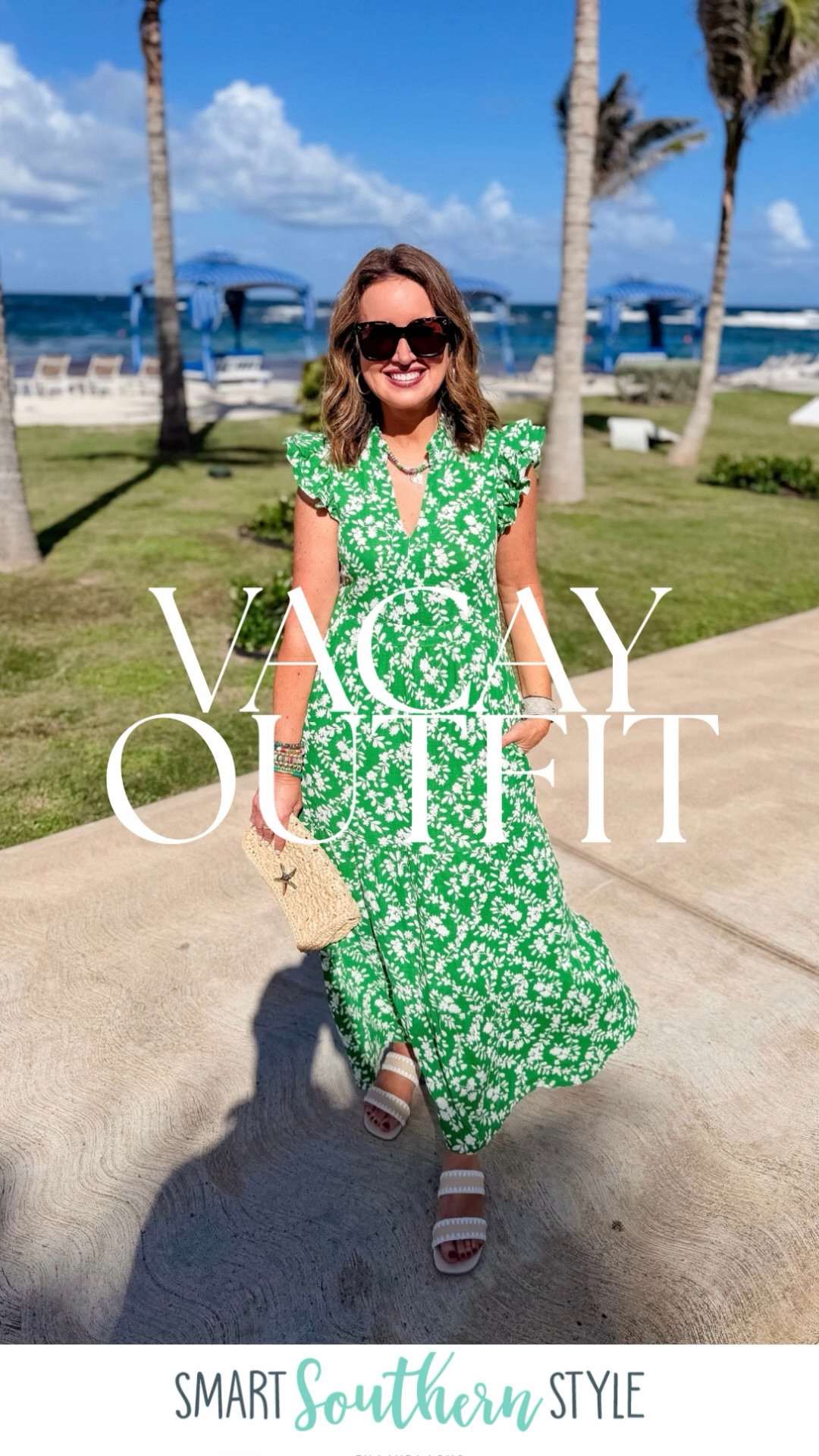 Vacation outfit 
Dress - true to size (small) - use code LAURA10 at Gibsonlook
Shoes & purse - use code LAURA15 at Avara (one time use, limited time)
Allie & Bess Jewelry - use code LAURA20
Erin McDermott Jewelry- use code LAURA 

Spring outfit / maxi dress / Mothers Day outfit 