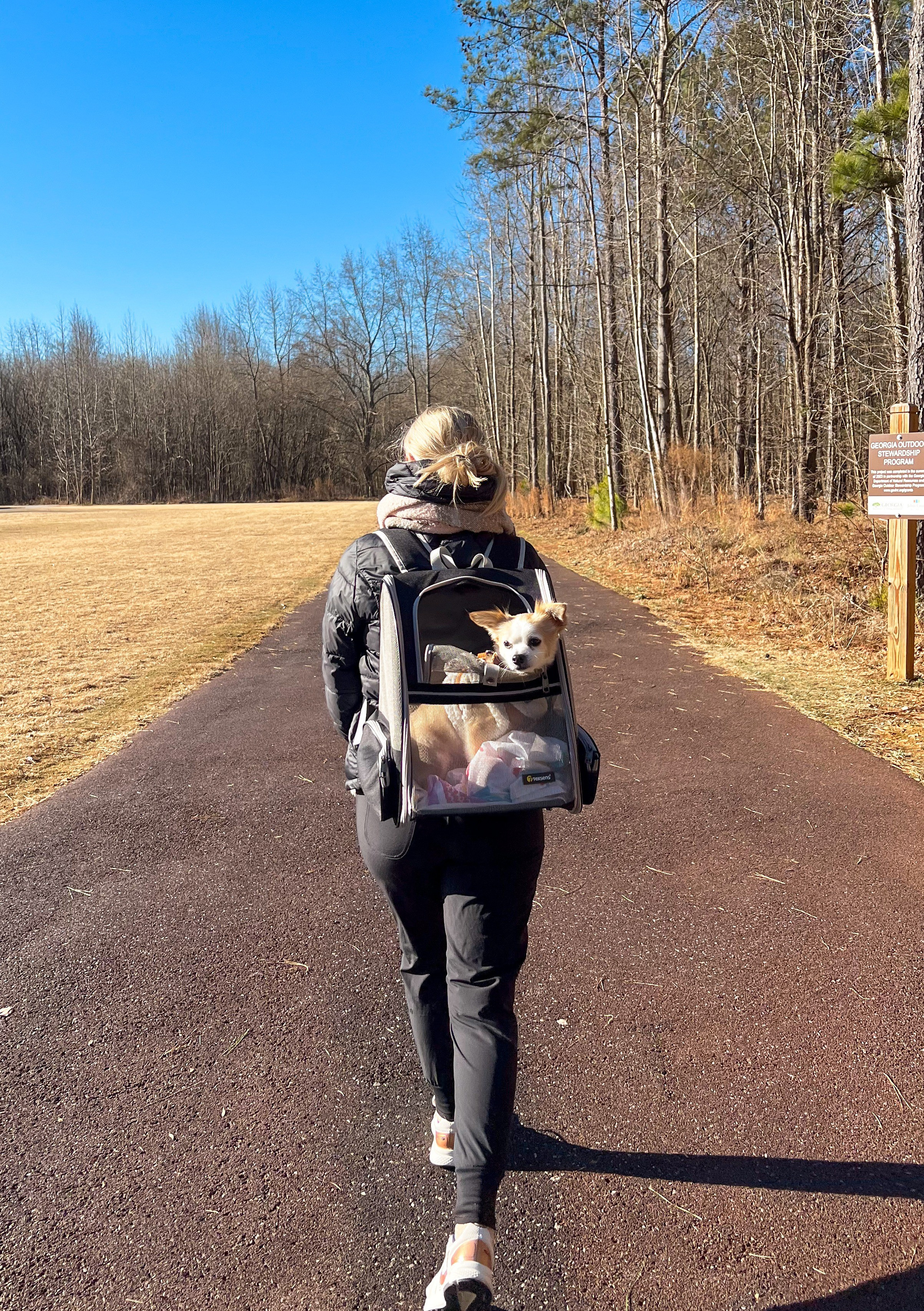 Lightweight dog backpack carrier. It has zipper sections and let's airflow though the mesh sections. Great for carrying your dog on hikes or walks.

#LTKActive #LTKfitnessgoals #LTKTravel