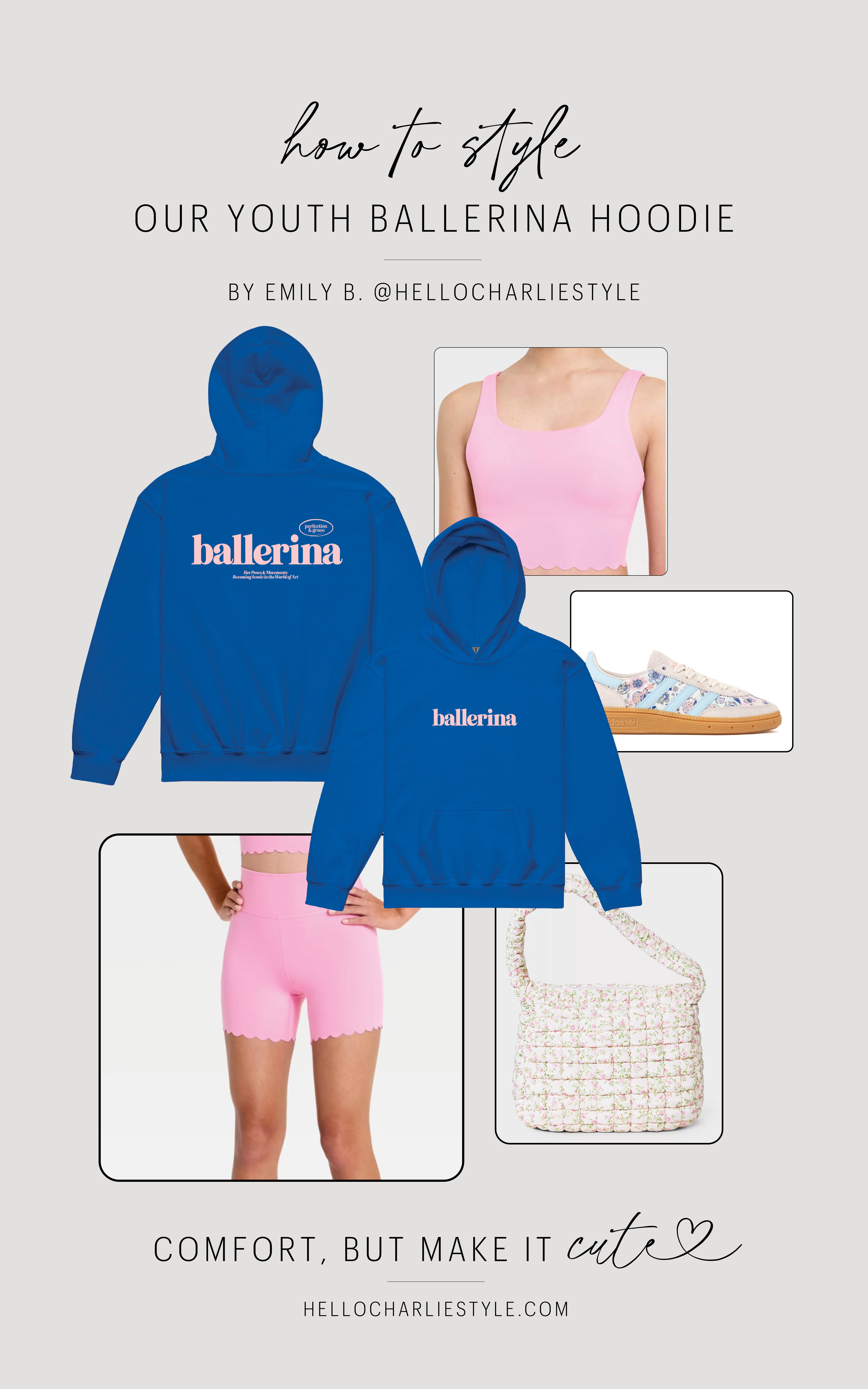 For the girls who live at the studio 🩰💙

Here’s how to style our youth “Ballerina” hoodie for ballet class, rehearsal days, and competition weekends. Pair it with a soft matching set, cozy layers, and cute accessories for the perfect comfy + girly dance outfit.

Perfect for:
• Ballet outfit ideas for girls
• Youth dance competition outfits
• Studio warm-ups
• Ballet girl aesthetic looks
• Gifts for young dancers

Hello Charlie Style creates trendy, comfy dancewear for girls who love ballet and everyday studio style 💕

#BalletGirl #BallerinaAesthetic #DanceOutfit #YouthDance #DanceCompetition #HelloCharlieStyle 

 #LTKootd #LTKActive #LTKKids