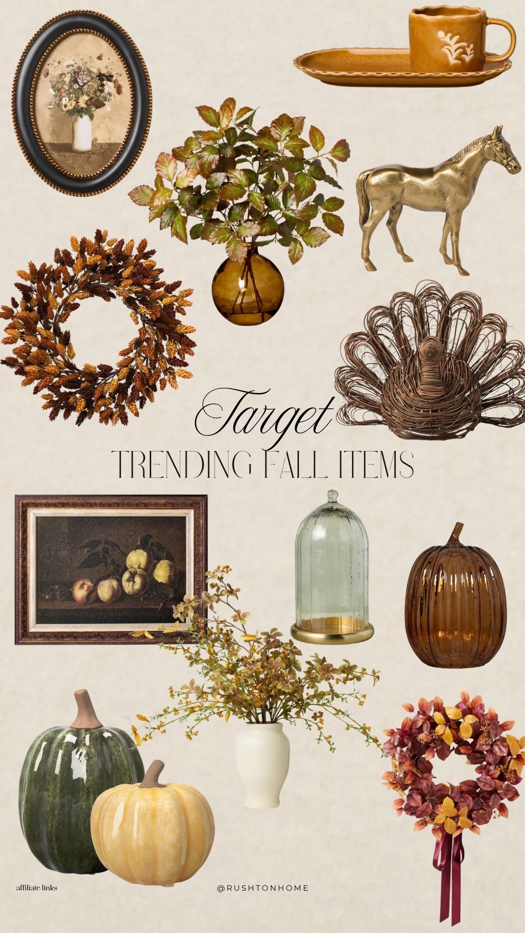 Target is making it very hard to resist a little fall refresh. 🍂🤎

I’m especially loving the mix of warm neutrals, amber glass, ceramic pieces, soft florals, pretty wreaths, and vintage-inspired details. They have that cozy, collected feel without looking overly seasonal.

The best part? So many of these pieces feel timeless enough to bring out year after year, whether you love a traditional, cottage-inspired, or neutral fall look. 🌿🏡

These are definitely the finds catching my eye this season. ✨

#LTKHome #LTKSeasonal #LTKmomlife
