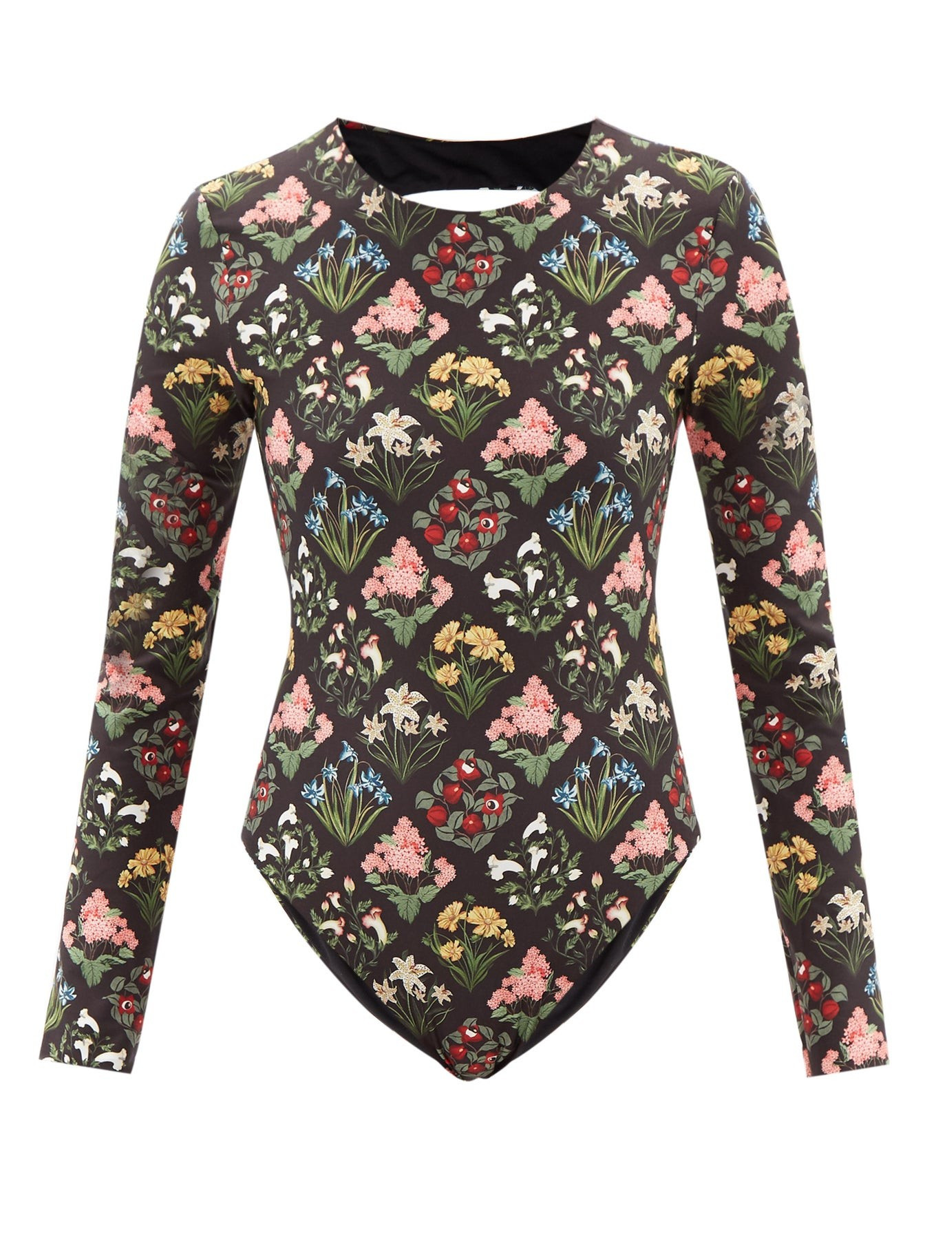 Jacinto backless floral-print jersey bodysuit | Agua by Agua Bendita | Matches (US)