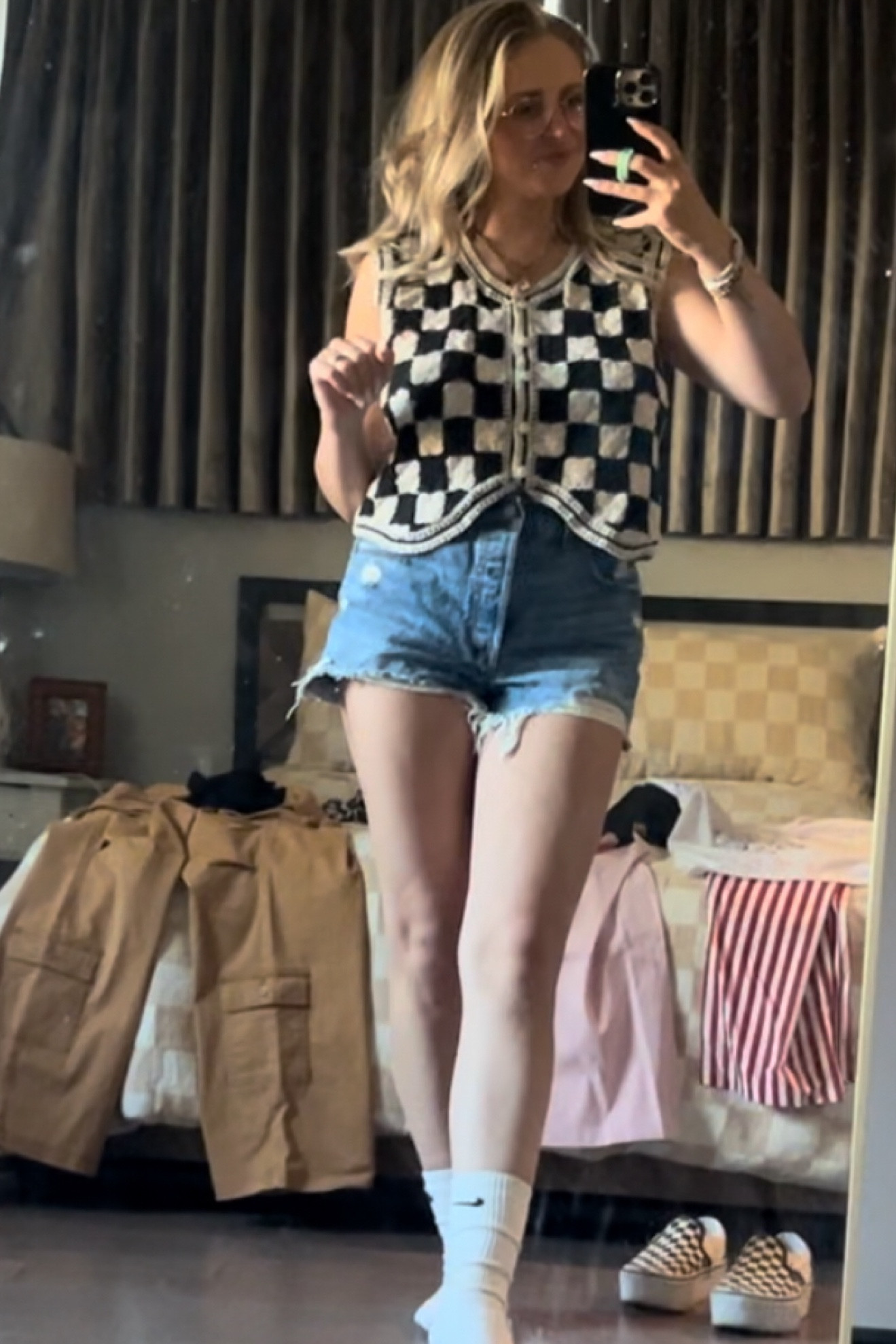 A $69 sweater and i found a look alike for $32 👏🏼 😍 
& these levi shorts have been on repeat all summer long 

#LTKStyleTip #LTKFindsUnder50