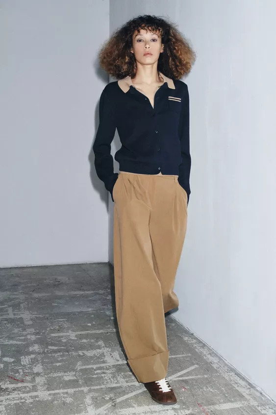 ZW COLLECTION DARTED CHINO TROUSERS | Zara UK