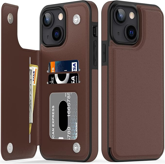 bemal iPhone 13 Case,Luxury Flip Folio Leather Wallet Case Cover with Unique Fashion Designs for ... | Amazon (US)