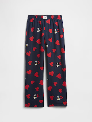 GapKids |Peanuts 100% Recycled Flannel PJ Pants | Gap Factory