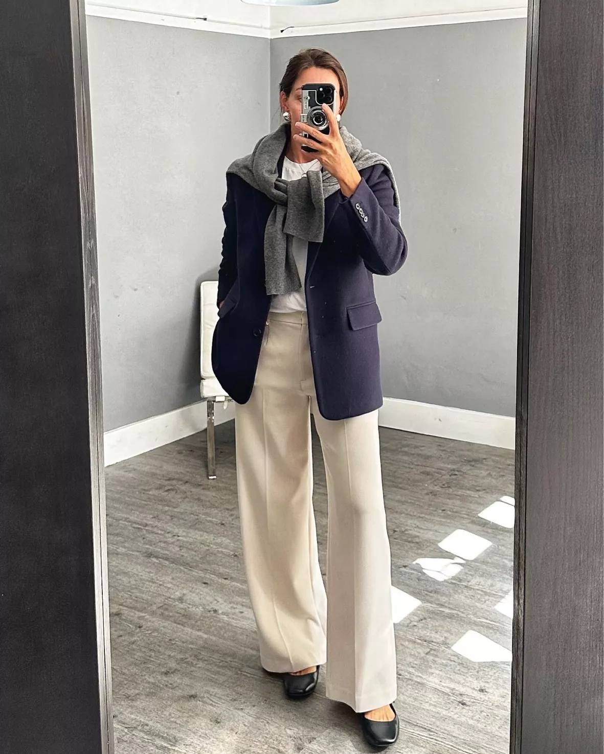 Crepe Tab Detail Wide Leg Trousers curated on LTK