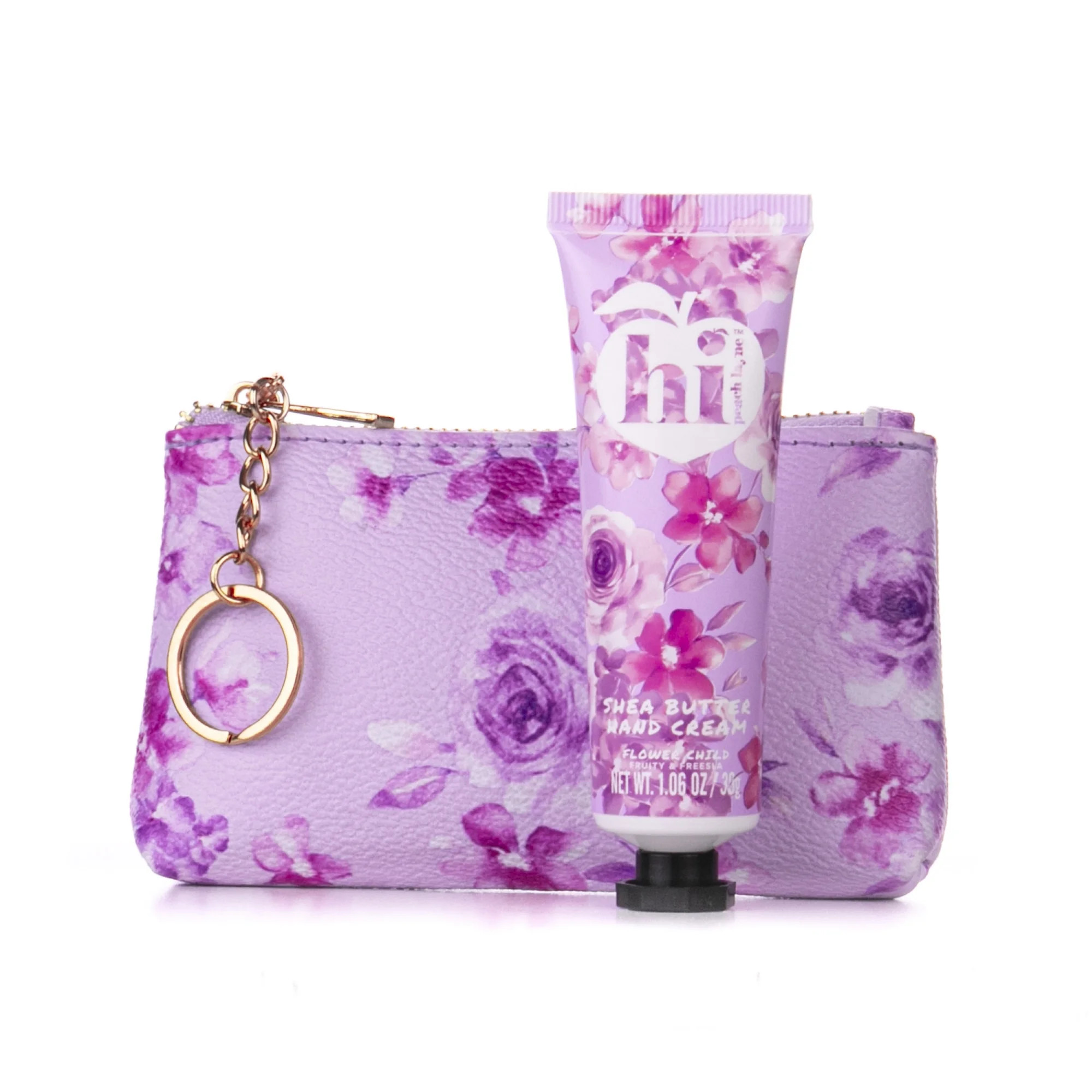 Hi Peach Layne 4.9 x 2.8 inches Purple Keychain Zipper Pouch with Metal Key Ring and 1.06oz/30g F... | Walmart (US)