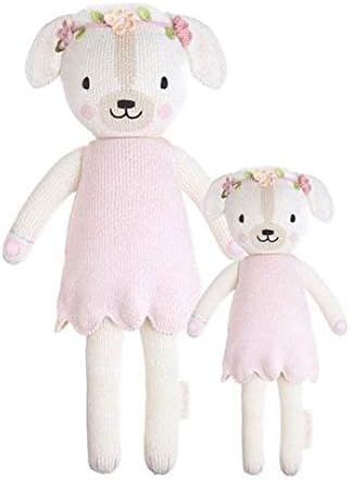 CUDDLE + KIND Charlotte The Dog Regular 20" Hand-Knit Doll – 1 Doll = 10 Meals, Fair Trade, Hei... | Amazon (US)