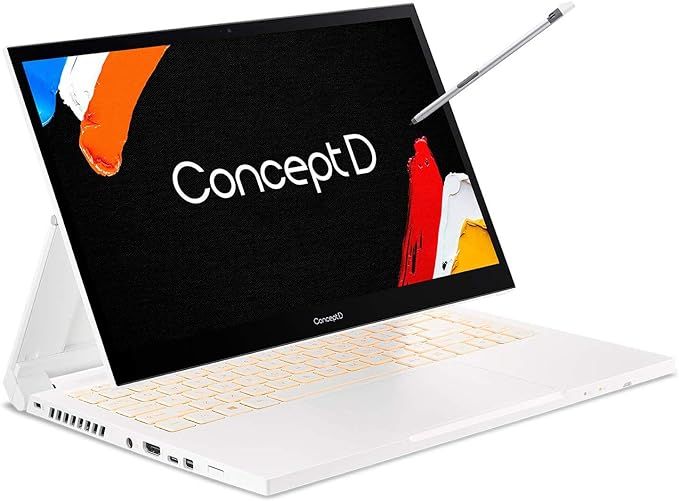 Acer ConceptD 3 Ezel CC314-72G-72SX Convertible Creator Laptop, Intel i7-10750H, GeForce GTX 1650... | Amazon (US)