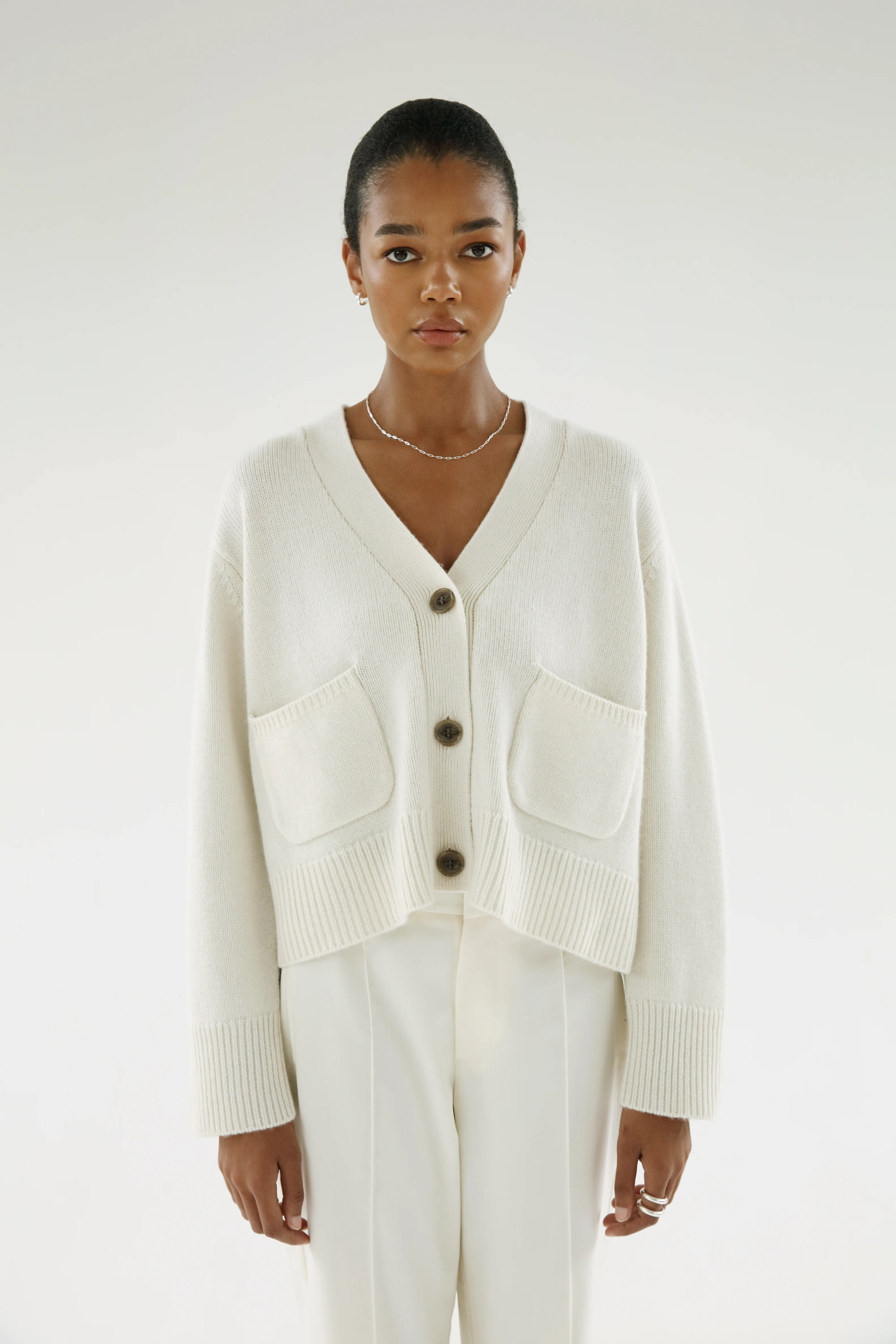 Beja Cardigan, cream | Almada Label
