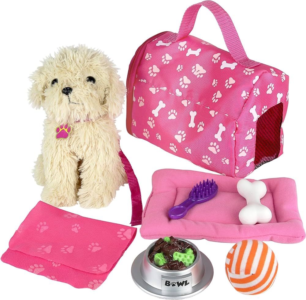 Click N' Play Toy Puppy Set for Kids, Toy Dog Bed - Little Girl Toys, Toys for 3+ Year Old Girls,... | Amazon (US)