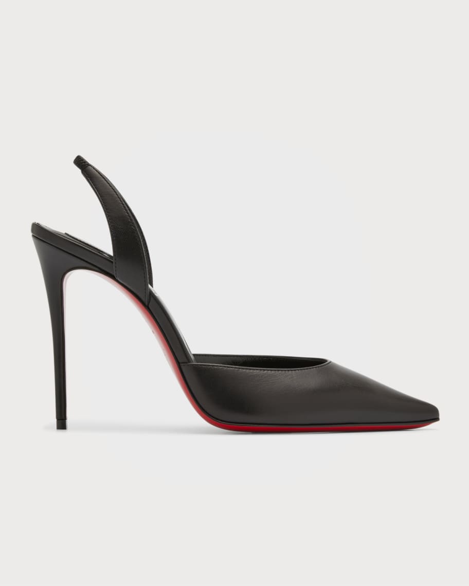 Kate 100mm Red Sole Slingback Pumps | Neiman Marcus