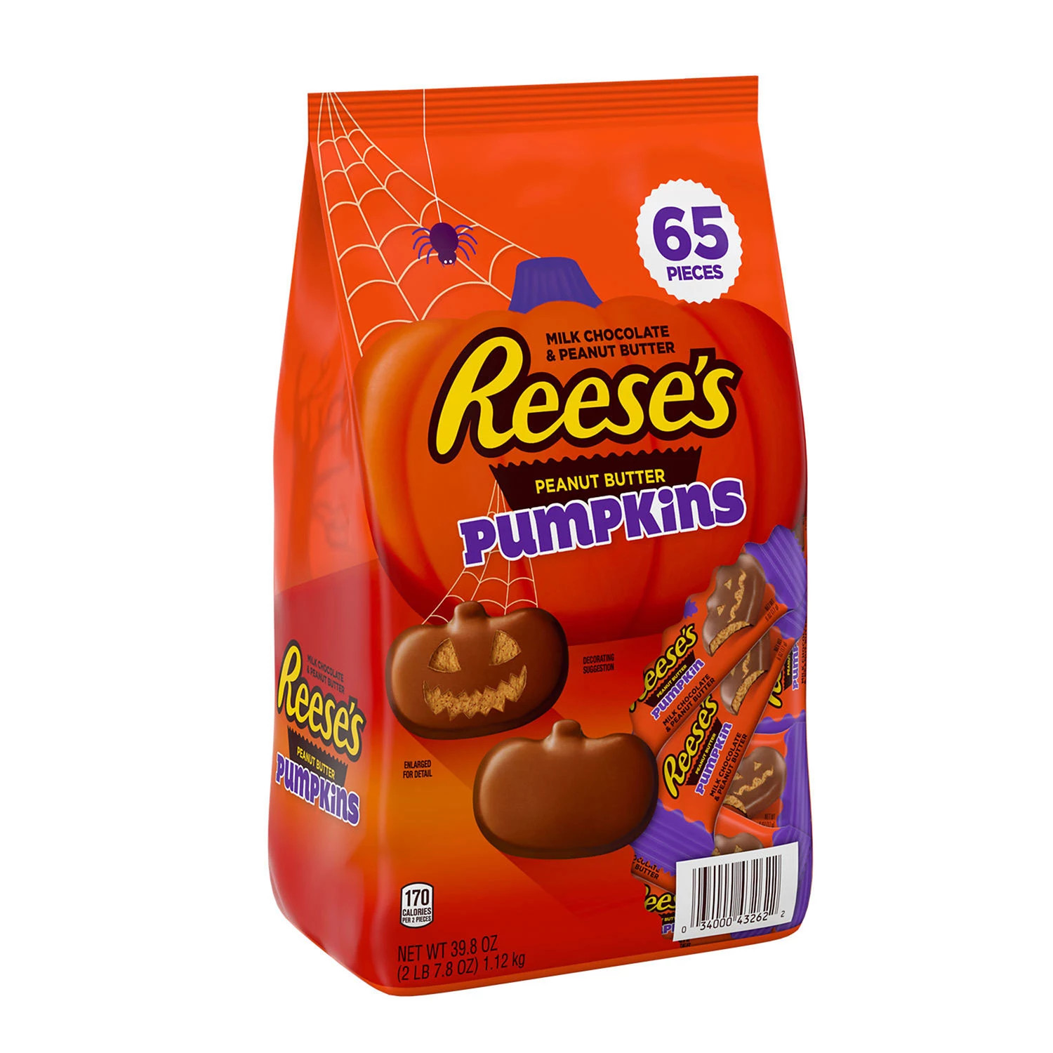 REESE'S Pumpkins, Milk Chocolate Peanut Butter Candy, 65 pcs. | Sam's Club