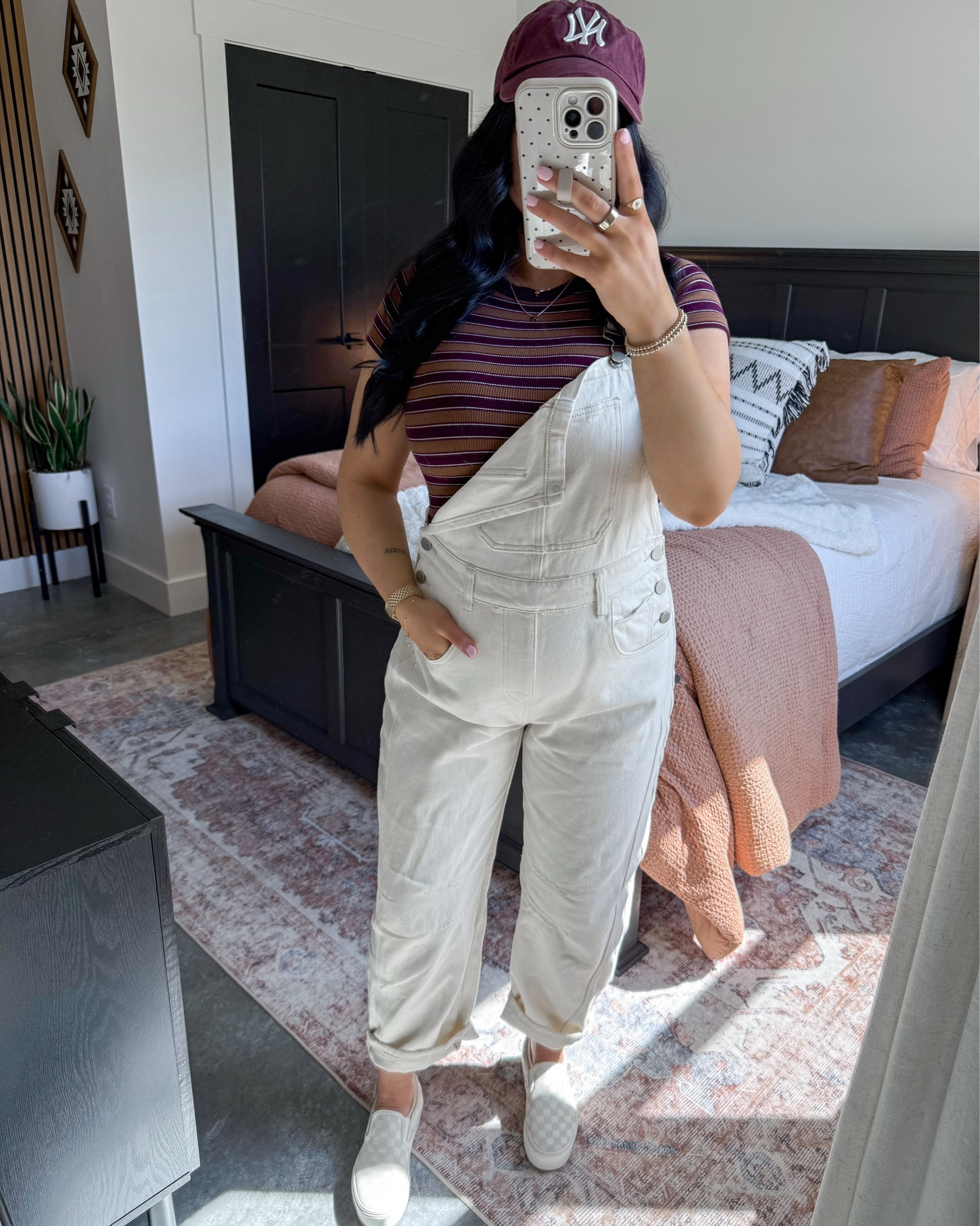 Bump Friendly Spring Transition Outfit 🤍

Striped Tee - xs (super stretchy)
Overalls - medium (sized up one for the bump!)

Love this simple look for spring! It works well with my almost 33 week bump, and these overalls are something I could easily style postpartum as well! 👏🏼 Paired this off white denim pair with a burgundy striped tee, my burgundy baseball hat & my platform checkered vans for a casual cool spring look. ⚡️



#LTKBump #LTKPetite #LTKootd