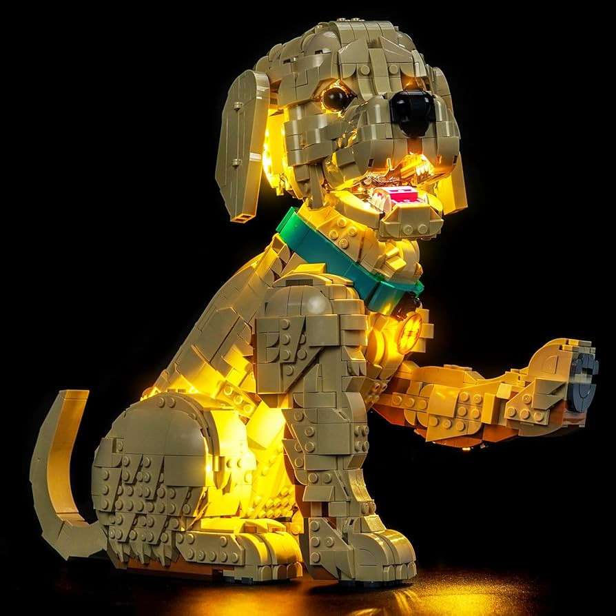 BrickBling Light Compatible with Lego Golden Retriever Puppy, LED Lighting Compatible with Lego 1... | Amazon (US)