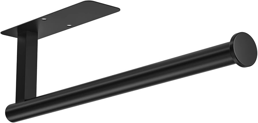 ASTOFLI Paper Towel Holder Under Cabinet, Self Adhesive and Drilling Paper Towel Holder Wall Moun... | Amazon (US)