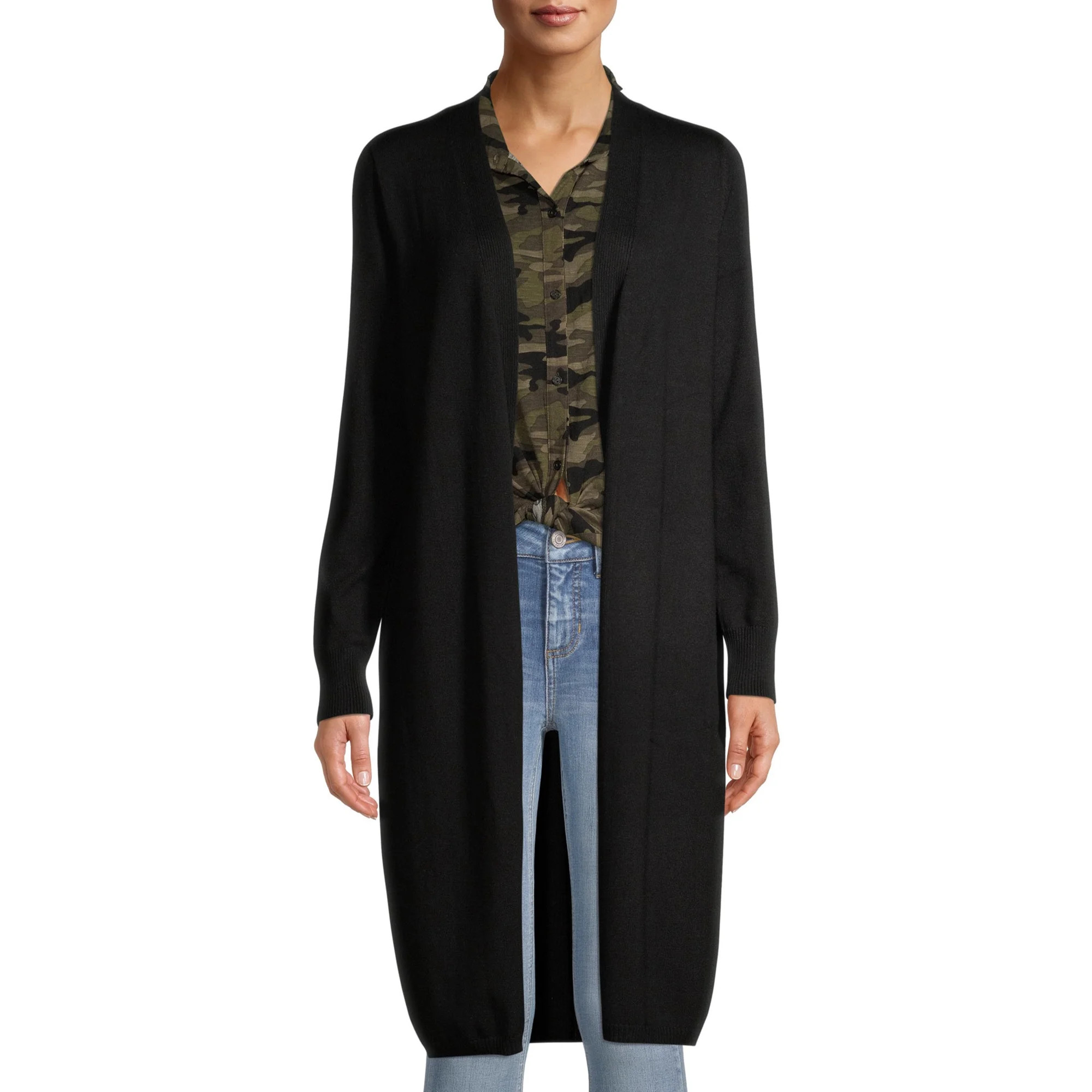 Time and Tru Women's Open Front Duster Cardigan | Walmart (US)