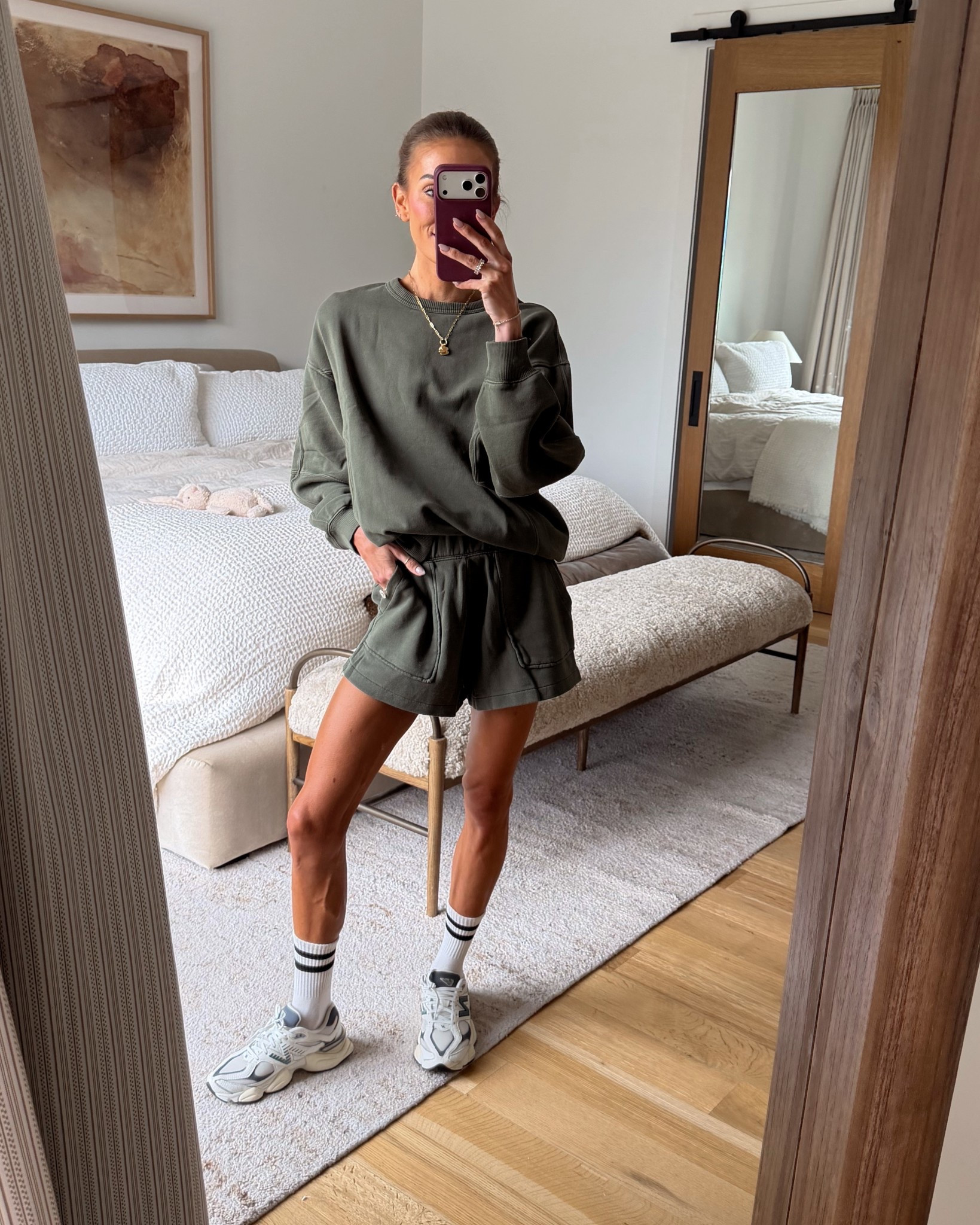 obsessed with this soft fleece set 🫶🏼 sweatshirt is on sale rn too! 🤍

#LTKSaleAlert