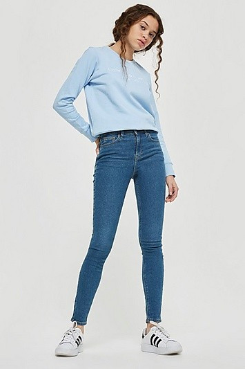 Authentic Blue Jamie Jeans - Blue | Topshop US