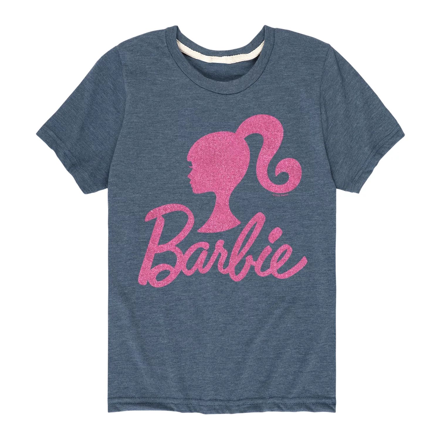 Barbie - Barbie Logo Pink Glitter Transfer - Toddler And Youth Short Sleeve Graphic T-Shirt | Walmart (US)