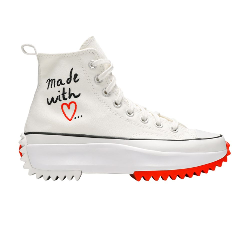 Converse Wmns Run Star Hike High 'Made With Love - White' | Women's Size 7.5 | GOAT