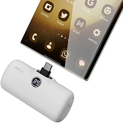 iWALK Small Portable Charger, 4,800mAh 18W PD Fast Charging Power Bank with Built-in USB-C Connec... | Amazon (US)