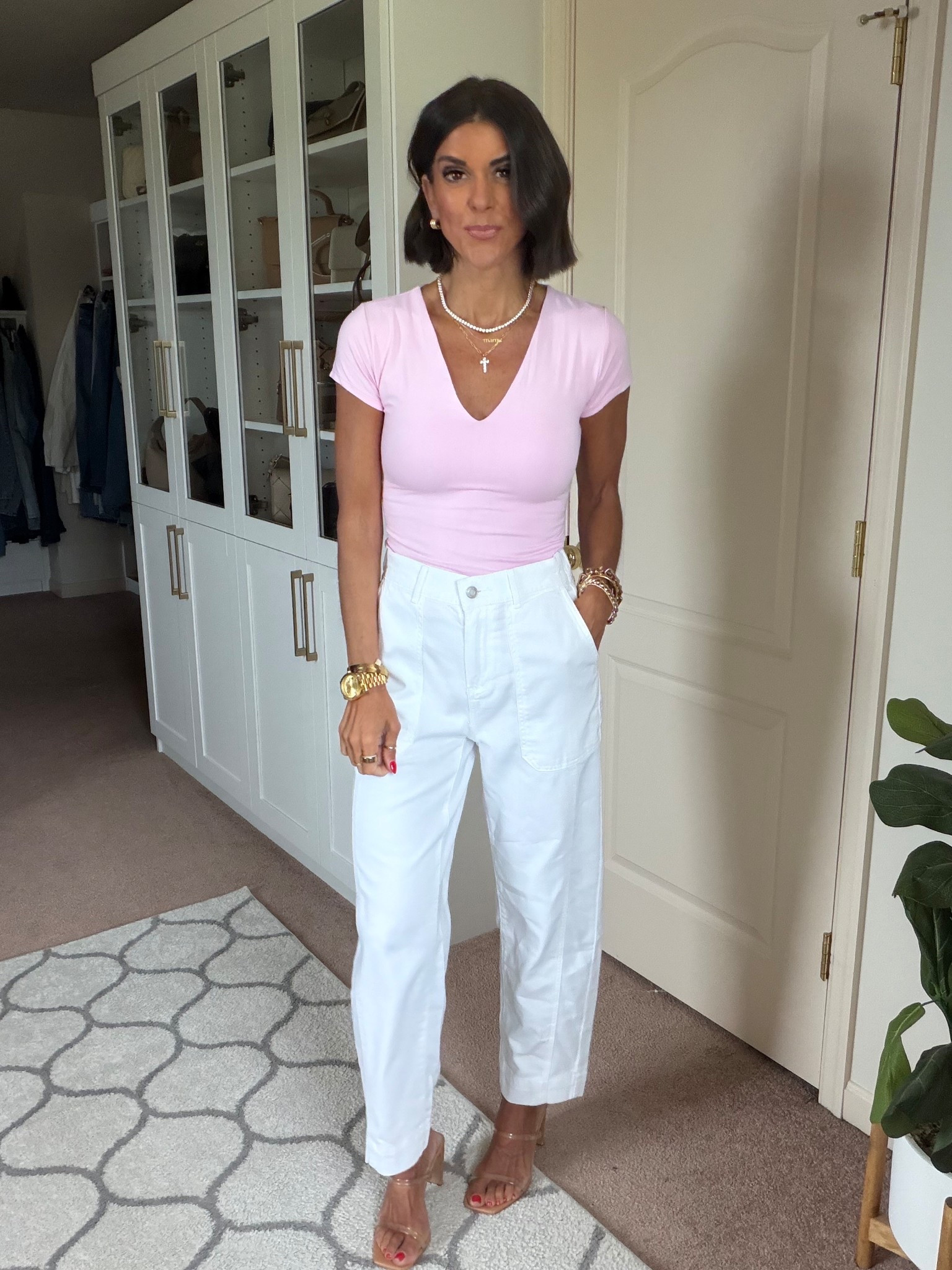 Love these Walmart jeans! Size xs in tee and jeans , I’m 5’5 for reference 

#LTKActive #LTKgrwm #LTKootd